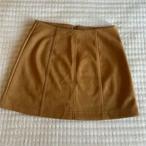 Suede Mini Skirt